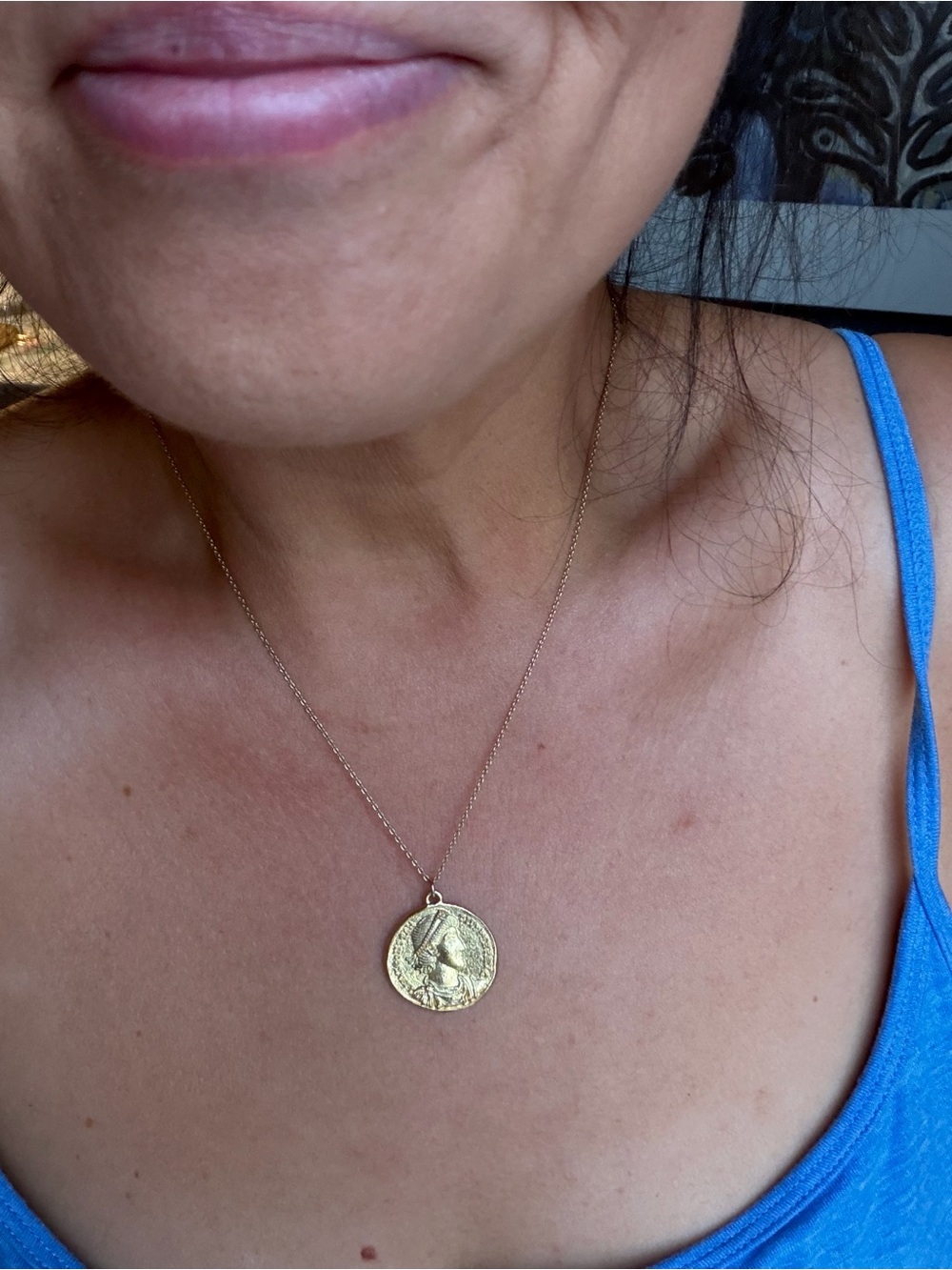 VICI Caesar Coin Gold Necklace - Great for Layering